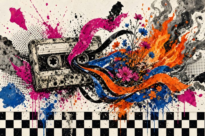 Cassette Bloom art print