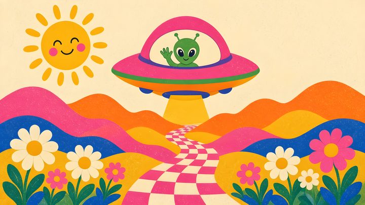 Groovy Saucer art print