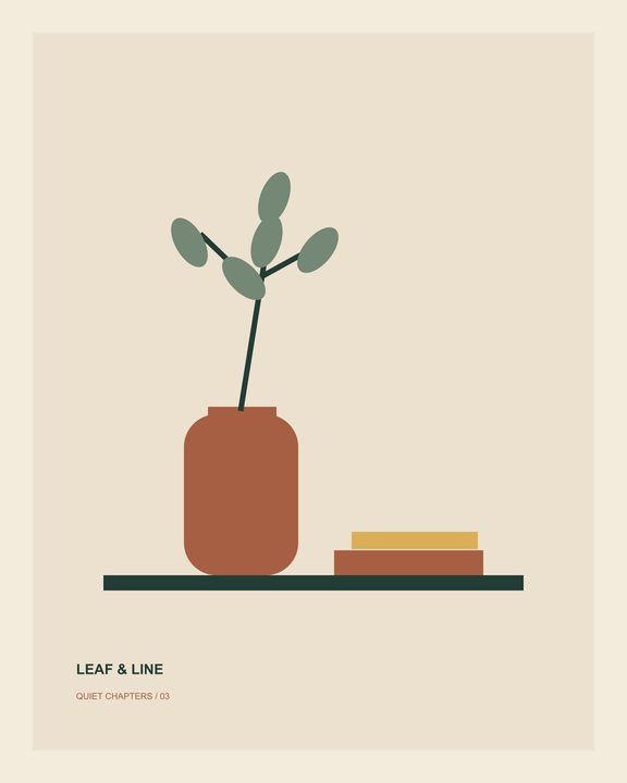 Leaf and Line art print