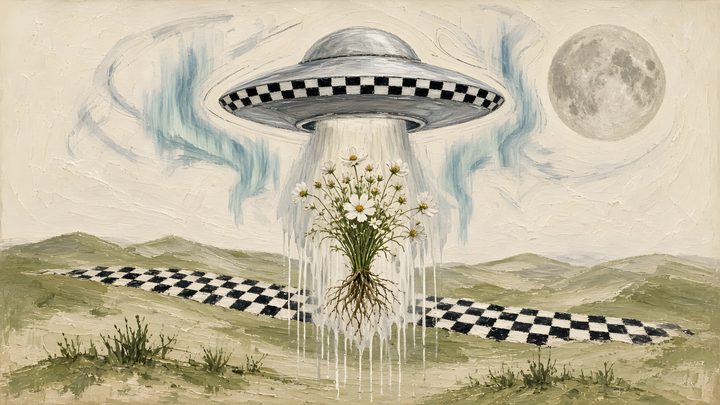 Saucer Garden art print