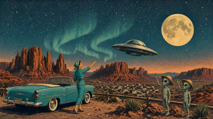 Visit Lunar Mesa art print
